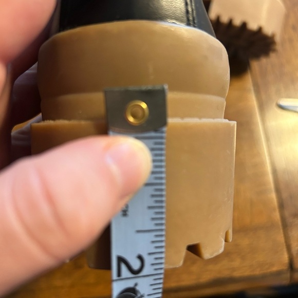 Urban Outfitters Boots Combat Black Lace Up Tan Rubber Sole Casual Neutral Brody - Picture 13 of 14